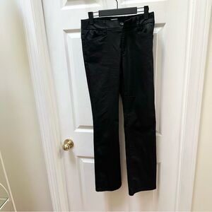 Bevy flog black gray flare jeans pants grid pattern 27